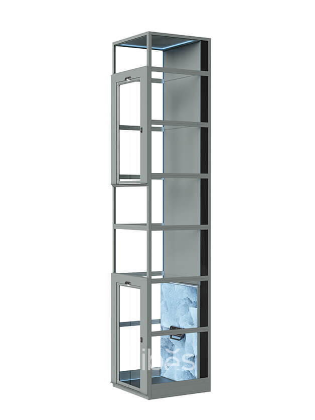 s85 三面观光高背板平台式家用电梯